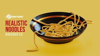 Easy way to make realistic noodles or pasta in blender 3.x