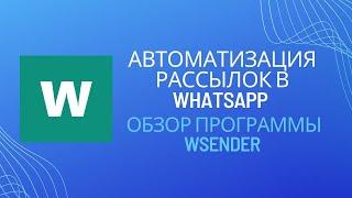 Автоматизация бизнеса в ватсап. Обзор программы Wsender.