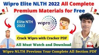 Wipro Elite NLTH 2022 Premium Preparation Materials Complete Section   Free PDF File Download now