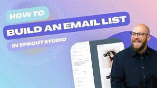 Get email signups in Sprout Studio