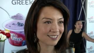 The stylish Ming-Na Wen shares her fashion tips at the GBK Style Lounge