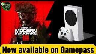 Xbox Series S | Call of Duty Modern Warfare 3 | Performance / Gamepass