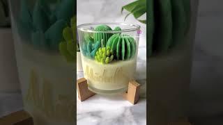 Succulent Terrarium Candle #succ #succulents #satisfying #garden #candle