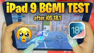 iPad 9th Gen BGMI Test After iOS 18.1 | Lag? | iPad 9 Dead?