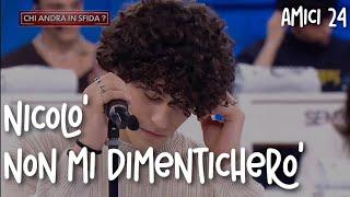 NICOLÒ - Non mi dimenticherò (Audio e testo) | Amici 24 inediti