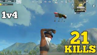 21 KILLS  SOLO vs SQUAD INTENSE GAMEPLAY | PUBG MOBILE LITE