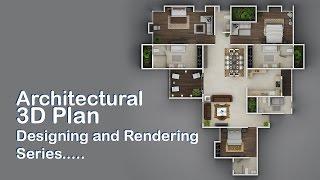 3D Floor Plan Designing with Photoshop and 3ds Max - Part 01 | Floor Plan | House Design | HousePlan