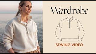 How to sew a zipper sweater | Sewing Tutorial | Wardrobe By Me