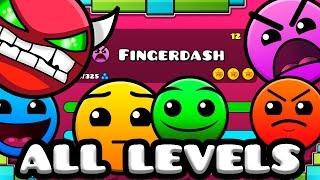 Geometry Dash 2.1 - All Levels 1-21 100% Complete [Latest Coins]