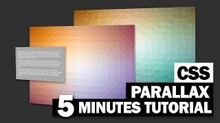 Stunning Pure CSS Parallax Scrolling | 5 Minutes Tutorial