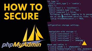 How To Secure phpMyAdmin