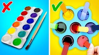 DIY EDIBLE PAINTS FOR KIDS || Smart Hacks That Will Make Parents' Life Easier