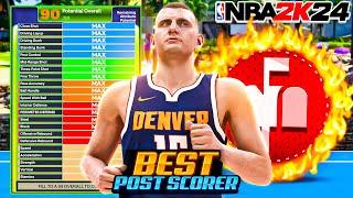 HOW TO MAKE THE ABSOLUTE BEST POST SCORER BUILD ON NBA 2K24!