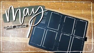 PLAN WITH ME!│May 2020 Bullet Journal Setup│Archer and Olive BLACKOUT Book! 