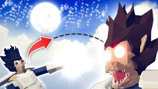 PRINCE VEGETA TRANSFORMS INTO GREAT APE IN TABS | Totally Accurate Battle Simulator