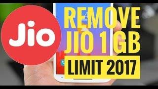 Reliance Jio Remove 1 GB Daily Limit 2017