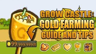 Grow Castle: EASY GOLD GUIDE! Gold Farming Tips and Tricks 