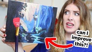 I PAINTED OVER One of My OLD Paintings...?? | 12 Days of Giving