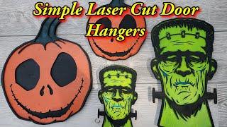 Laser cut door hangers.