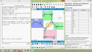 11.10.1 Packet Tracer - Design and Implement a VLSM Addressing Scheme