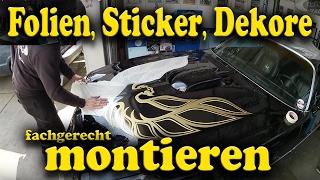 Folien aufkleben , Sticker montieren | Wie gehts und was braucht man?! | Dekor | WEST-BERLIN-CUSTOMS