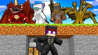 DONAT3LO GODZILLA Vs CAÇADORES KAIJUS no Minecraft ! (Shimo,King Ghidora)