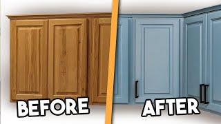 DIY Kitchen Cabinet Painting | the CHEAP & EASY way!