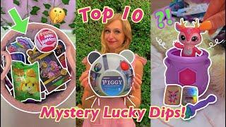 [ASMR] TOP 10 LUCKY DIPS INTO A BUCKET OF 100 MYSTERY TOYS!!  *RANKED!*🫢 | Rhia Official