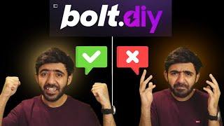 Senior Dev Reveals the TRUTH about Bolt.diy as an AI Code Generator