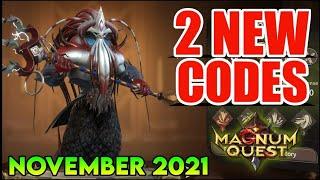 MAGNUM QUEST || 2 NEW NOVEMBER 2021 REDEEM CODES || MAGNUM QUEST CODES || HOW TO USE REDEEM CODES