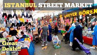 ISTANBUL Street Market Many Fakes, Replicas and Food