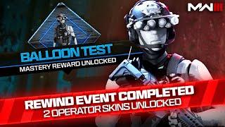 Unlock MW3 'Balloon Test' Skins FAST & EASY (ALL Rewind Event Challenges) - Season 6 Finale