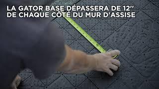 Comment construire un mur d'assise de 18 pouces sur Gator Base