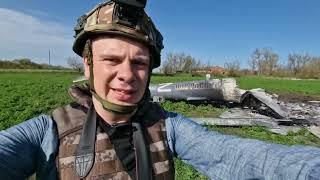 Сбитый вертолёт российской армии под Харьковом