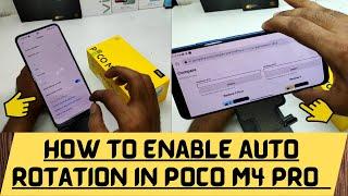 How to Enable Auto  Rotation Screen In POCO M4 pro| Turn On/Off Auto Rotate-Screen on Poco M4 Pro 5G