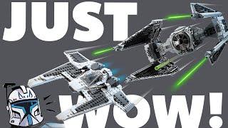 A New FAVORITE! | Lego Mandalorian Fang Fighter vs TIE Interceptor REVIEW