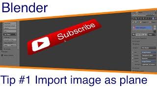 Blender Tip #1 - Import image as plane