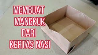 CARA MELIPAT KERTAS NASI ( membuat mangkuk dari kertas nasi )