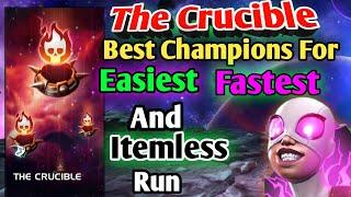 Best Champions for 'The Crucible' for easiest & fastest Run MCOC