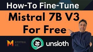 Fine-Tune Mistral 7B v3 on Custom Dataset for Free in Colab