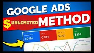 Google Ads Full New Unlimited Prepaid Threshold Method!