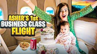 Our BABY’s First Business Class FLIGHT ️ || MOST EXPENSIVE SEAT