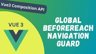 62. Global BeforeEach Navigation Guard in Vue Router Composition API - Vue 3