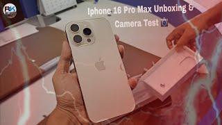 Iphone 16 Pro Max Unboxing & Camera Check | #iphone #iphone16promax #unboxing #tech #apple #16promax