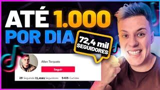 NOVA FORMA DE GANHAR SEGUIDORES NO TIKTOK (Até 1000 Seguidores por dia)