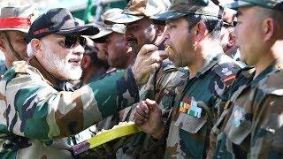 PM Modi celebrates Diwali with soldiers along LoC in Rajouri