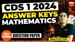 CDS 1 2024 Maths Question Paper Answer Keys and Analysis