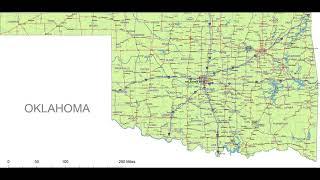 map of Oklahoma