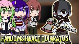 | Fandoms react to Kratos | Gachaclub |