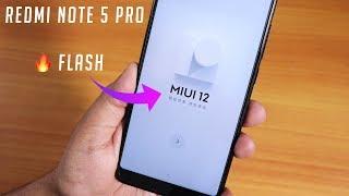 How To Flash MIUI 12 On Redmi Note 5 Pro || Without Loosing Data!